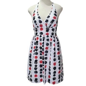 Adorable! Jonathan Martin Halter Sundress Cotton Size 8 Smocked Back Polka Dot